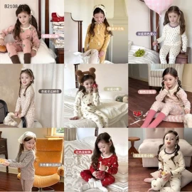 BỘ MẶC NHÀ DÀI TAY HÃNG AMBBKID -  Sỉ giá sz 80-150 : 128k/1b sz 160: 148k/1b 