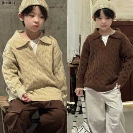 ÁO LEN VẶN THỪNG LANYU CHO BÉ TRAI-Giá sỉ 192k