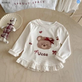 Áo thun dài tay giả hai mảnh Lemon Li cho bé gái- sỉ 80k