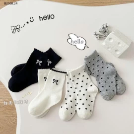 SET 8Đ TẤT NƠ CHẤM BI BG -Giá sỉ 49k 