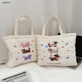 TÚI TOTE THÊU CUTE CHO NỮ-Giá sỉ 88k