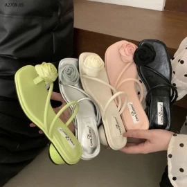 DÉP SANDAL ĐÍNH HOA NỮ - sỉ 174k