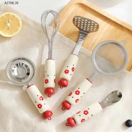Bộ dụng cụ hỗ trợ nhà bếp cute xinh iu ghê - sỉ 125k/set 5 món