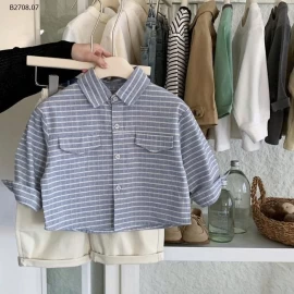 ÁO SƠ MI KẺ CHO BÉ-Giá sỉ 155k