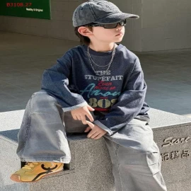 Áo dài tay hàng QCCC cho bé trai-Giá sỉ 139k