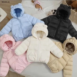 Mẫu áo phao tai gấu siêu yêu-Giá sỉ 130k