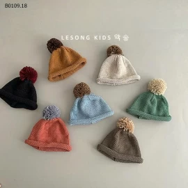 MŨ LEN QUẢ BÔNG DỄ THƯƠNG -Giá sỉ 72k