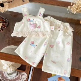 SET BỘ 3 CHI TIẾT BG-Giá sỉ giá  áo sơ mi : 78k  set yếm : 199k 