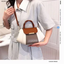  TÚI XÁCH NẮP GẬP PHỐI MÀU CAO CẤP-Giá sỉ 139k