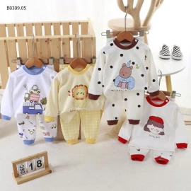 Bộ mặc nhà thu đông cho bé5-Giá sỉ 69k