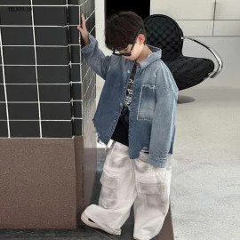 KHOÁC DENIM MỎNG MÙA THU-Giá sỉ  sz 100-140: 252k  sz 150-160: 259k 