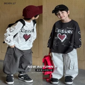 ÁO PHÔNG DÀI TAY AOAKIDS 2O25-Giá sỉ 155k