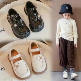 GIÀY MOCA BÓNG GẮN HOA -Giá sỉ size 23-30: 129k  size 31-35: 139k 