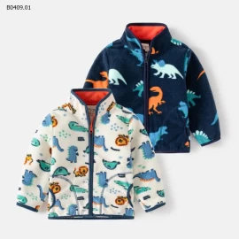 ÁO KHOÁC LÔNG IN HÌNH WELLKIDS-Giá sỉ 117k