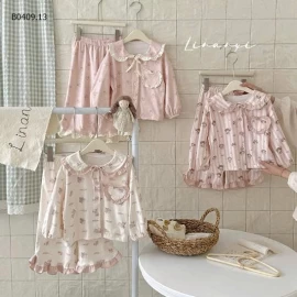 Bộ PIJAMA BÉ GÁI LINANXI -Giá sỉ 183k