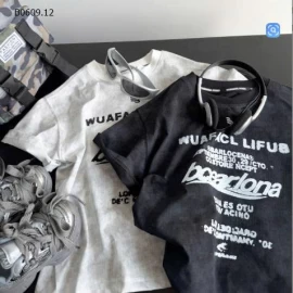 ÁO THUN BẠC MÀU IN CHỮ CÁ TÍNH-Giá sỉ  120k