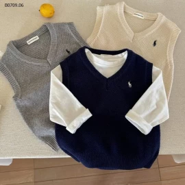 ÁO GILE THÊU NGỰA BÉ TRAI-Giá sỉ 108k