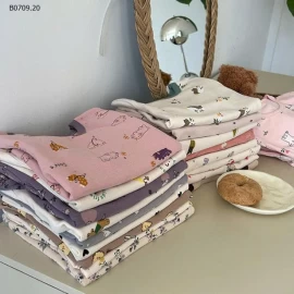  BST BỘ NGỦ DÀI TAY CHO BÉ NHÀ AMBBKIDS- Giá sỉ  sz 90-150 : 124k sz 160 : 142k