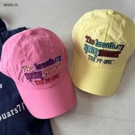 MŨ KẾT GIÓ THÊU CHỮ SẮC MÀU NỮ -Giá sỉ 95k