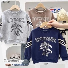 ÁO NỈ CHO BÉ TRAI KACADY  - SỈ 130K