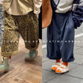 Quần ống rộng họa tiết da báo -  sỉ 189k