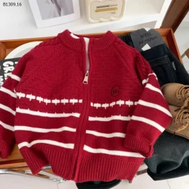 ÁO KHOÁC LEN KẺ ĐỎ-Giá sỉ 175k