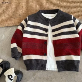 ÁO LEN CARDIGAN KẺ MMY - sỉ 156k