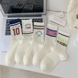 SET TẤT- Giá sỉ 85k/1 set 5 đôi mix màu 