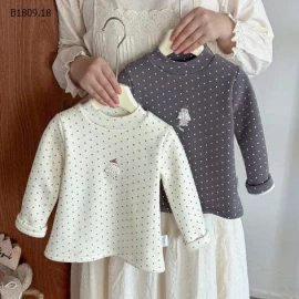 ÁO THUN HỌA TIẾT CHẤM BI CHO BÉ-Giá sỉ 145k