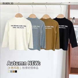 Áo thun cổ cao nửa chữ Hàn Quốc Nausicaa - sỉ 135k 