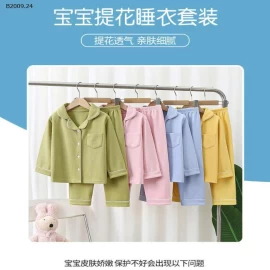 BỘ PIJAMA TRƠN CHO BÉ -Giá sỉ  sz 90-130   110k/1b  sz 140-180    133k/1b