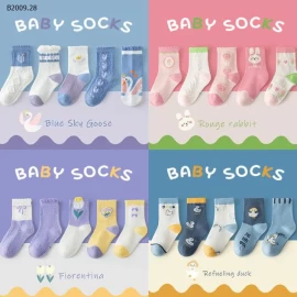 TẤT XÙ SIÊU DÀY CỔ CAO SIÊU ẤM CHO BÉ -Giá sỉ 63k/1 set 5đ