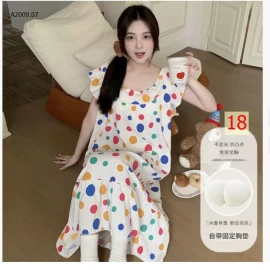 Váy ngủ nữ có đệm ngực mặc nhà cho nữ- sỉ 118k
