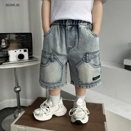 SHORT JEANS TÚI VIỀN NỔI-Giá sỉ 145k