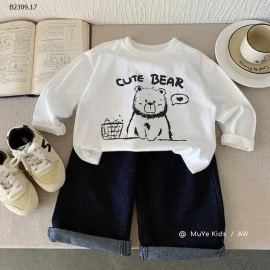 ÁO PHÔNG GẤU DÀI TAY -Giá sỉ 95k