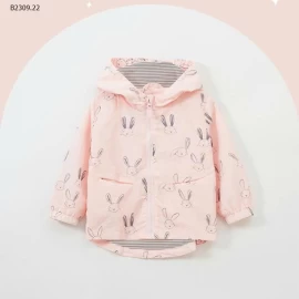 Áo gió Malwee chính hãng – tai thỏ cute ngất ngây - sỉ 186k