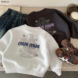 ÁO NỈ CHỮ MUEMUE-Giá sỉ 123k