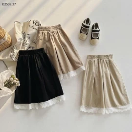 Quần ống rộng ren phong cách Hàn Quốc cho bé gái - sỉ 114k 