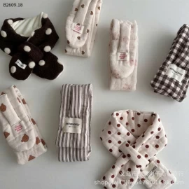 KHĂN QUÀNG CỔ HỌA TIẾT CHO BÉ - sỉ 83k