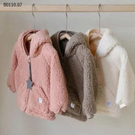 ÁO KHOÁC LÔNG CỪU LÓT NỈ CÓ MŨ CHO BÉ -Giá sỉ 149k