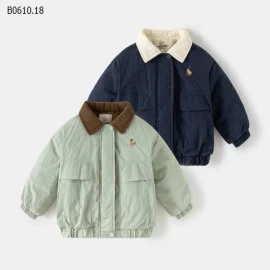 ÁO KHOÁC TRẦN BÔNG CỔ BẺ-Giá sỉ 189k