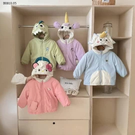 ÁO KHOÁC PHAO CUTE CHO BÉ  - sỉ 213k
