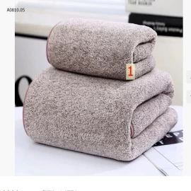 SET 2 KHĂN TẮM COTTON SIÊU THẤM CHUẨN NHẬT LOẠI CAO CẤP -Giá sỉ 98k/1 set 2c size to /1 màu