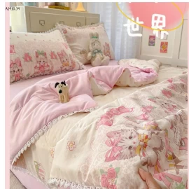 CHĂN HÈ MÁT HÌNH HOẠT HÌNH LOLITA CUTE- Giá sỉ 1.5*2m : 230k      2m*2m3: 250k