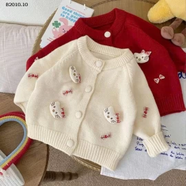 ÁO CARDIGAN MÈO KITTY BG-Giá sỉ ÁO CARDIGAN giá   186k quần  : 93k 