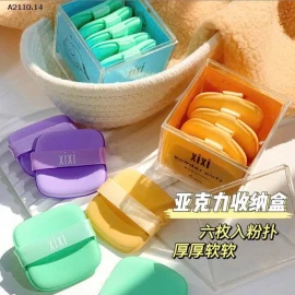 HỘP MÚT ĐÁNH NỀN MỀM MỊN 6 CÁI-Giá sỉ 55k/set 2 hộp cùng màu 