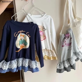 ÁO THUN PHỐI VIỀN REN- sỉ 149k