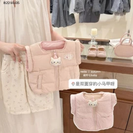 KHOÁC PHAO 2 MẶT MIX QUẦN BOM HOA- Giá sỉ áo 190k  quần 154k 