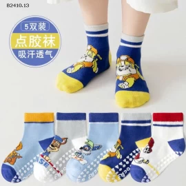 Tất chống trượt chuẩn nhà Minliu socks -Giá sỉ 93k/set 10 đôi 