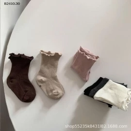 SÉT 6Đ TẤT XUẤT HÀN-Giá sỉ  88k/set 6 đôi mix màu 